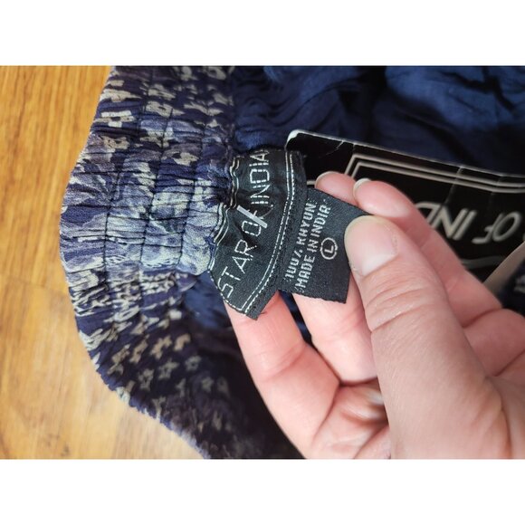 Vintage 90’s Retro Star of India Skirt Bohemian Flowy Maxi Size L - Picture 13 of 13